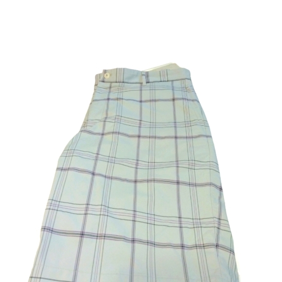 Slazenger Other - Men's Golf Shorts Slazenger Light Blue Plaid Breathable Athleisure Performance36